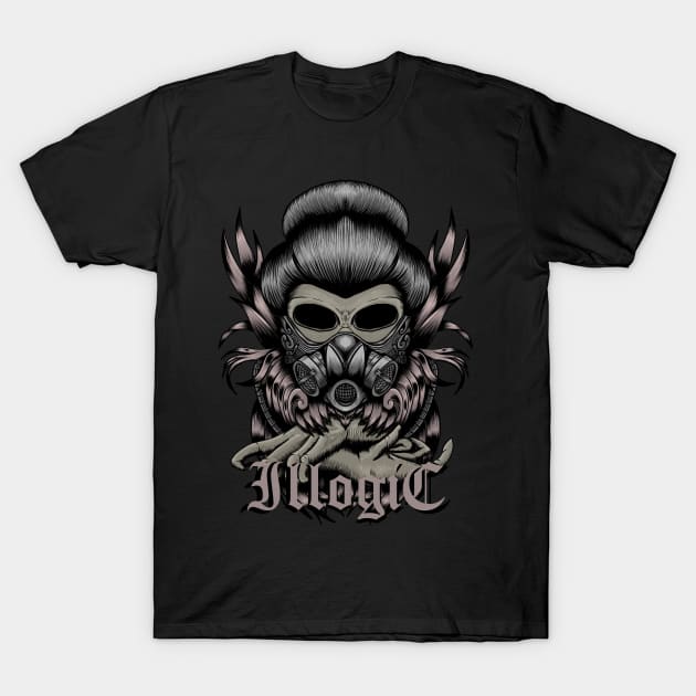 Geisha skull ILLOGIC T-Shirt by CNX